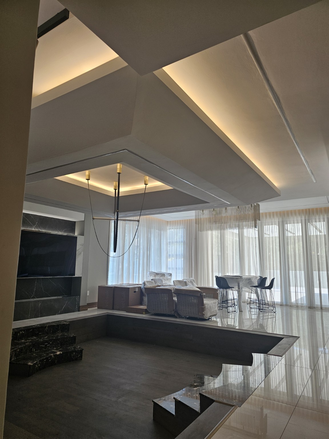 FAFU layered interior lighting