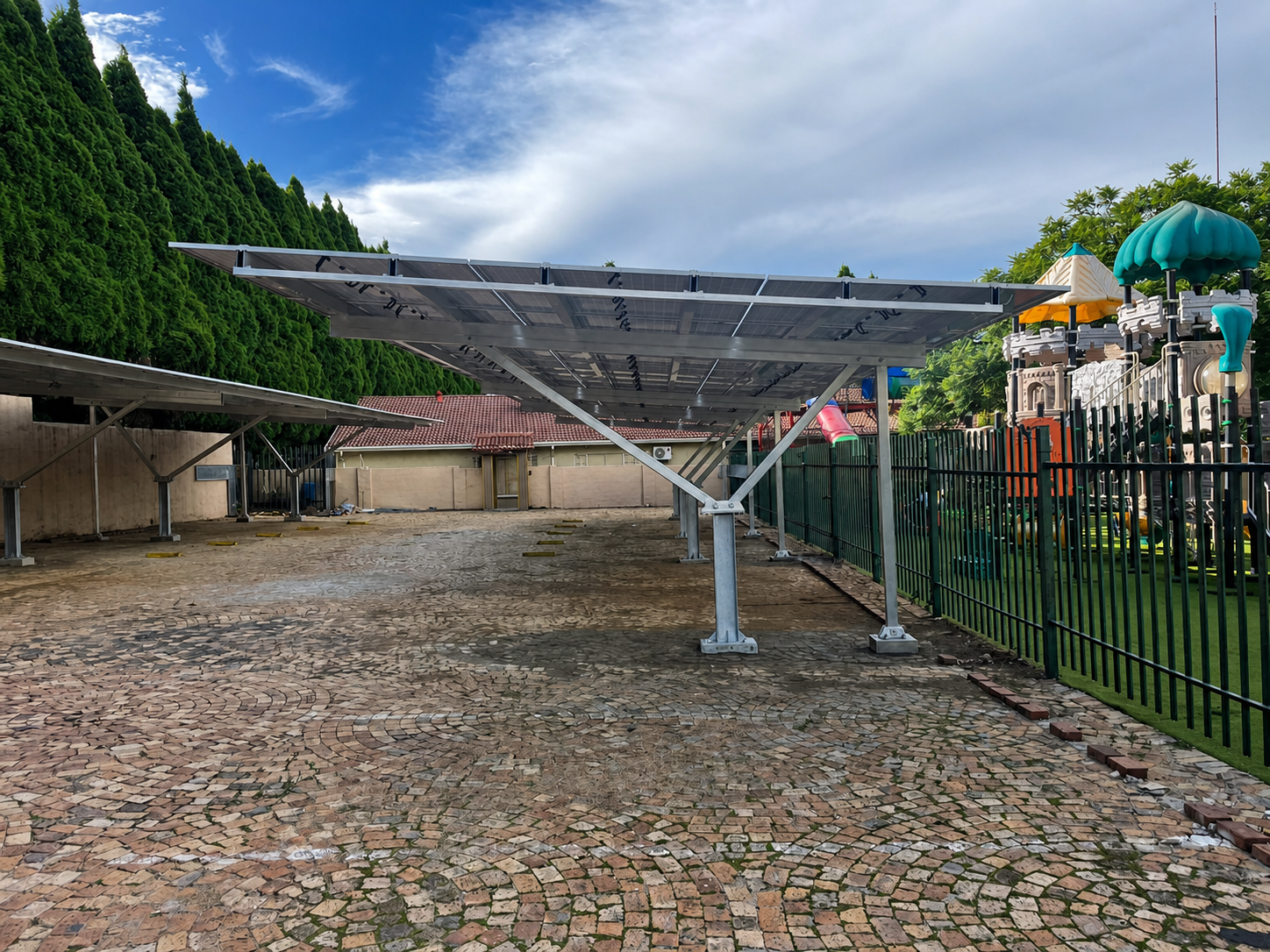 FAFU completed solar carport array