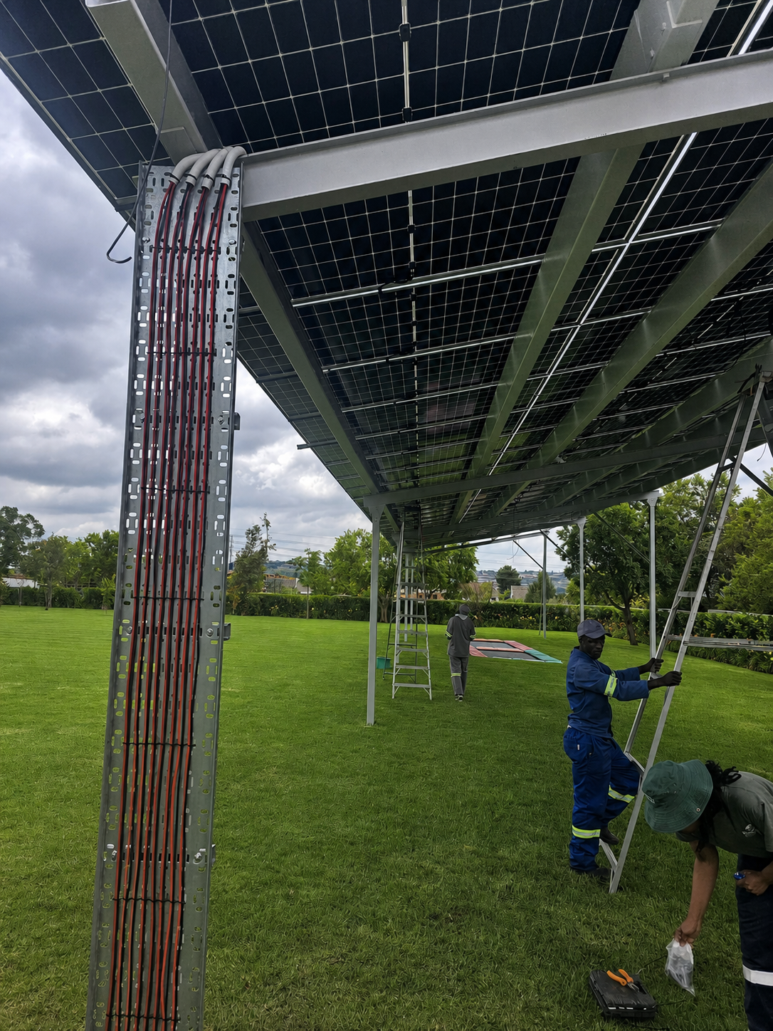 FAFU solar carport cable management